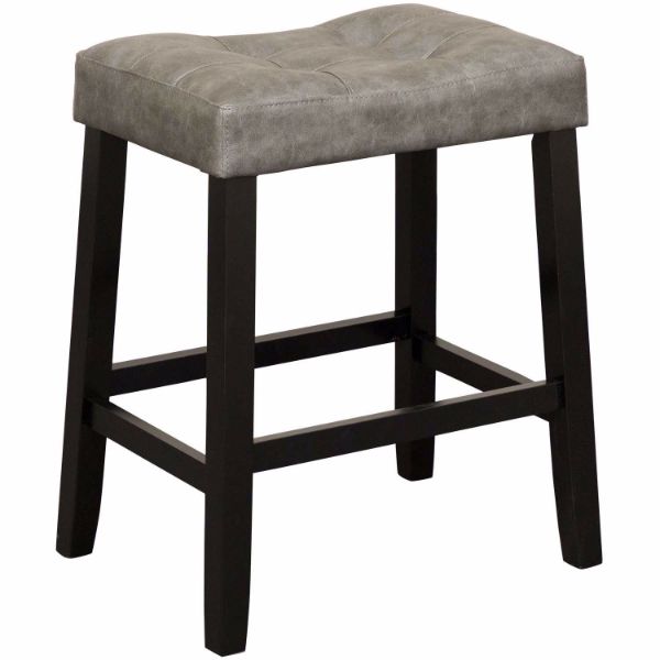 Picture of Portman 24" Grey Saddle Stool