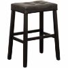 Picture of Portman 30" Black Saddle Stool