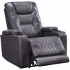 Picture of Gray Power Recliner with Adjustable Headrest