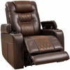 Picture of Brown Power Recliner with Adjustable Headrest