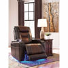 Picture of Brown Power Recliner with Adjustable Headrest