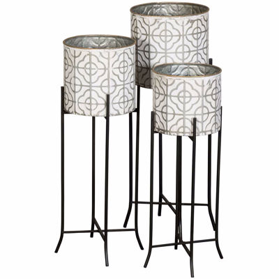 Picture of White Planters, Set of 3