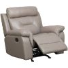 Picture of Watson Light Gray Leather Rocker Recliner