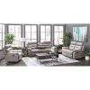 Picture of Watson Light Gray Leather Reclining Sofa with DDT