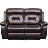 Picture of Watson Brown Leather Reclining Loveseat