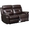 Picture of Watson Brown Leather Reclining Loveseat