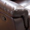 Picture of Watson Brown Leather Reclining Loveseat