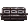 Picture of Watson Brown Leather Reclining Sofa with DDT