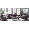 Picture of Watson Brown Leather Reclining Sofa with DDT