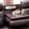 Picture of Watson Brown Leather Reclining Sofa with DDT