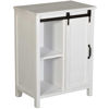 Picture of White Barn Door Cabinet