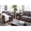 Picture of Aria Gray Leather Loveseat