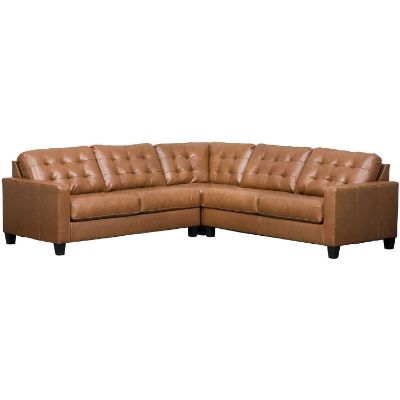 Picture of Baskove 3pc Italian Leather Sectional