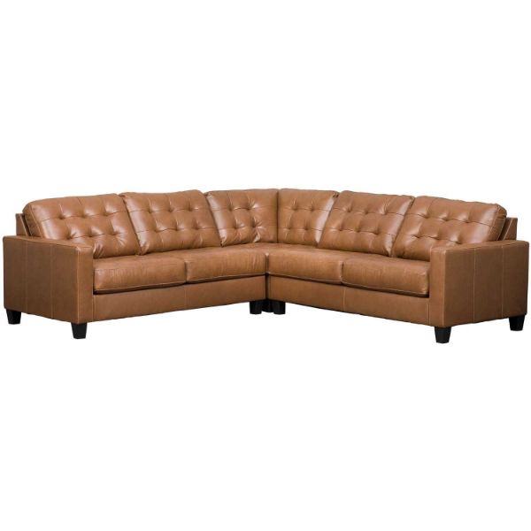 Picture of Baskove 3pc Italian Leather Sectional
