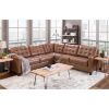 Picture of Baskove 3pc Italian Leather Sectional