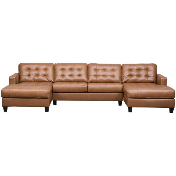 Picture of Baskove Italian Leather Sectional with LAF/RAF Chaise