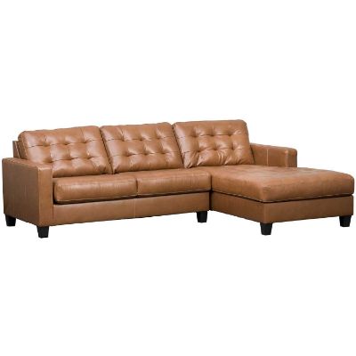 Picture of Baskove 2-Piece Leather Sectional with Right Facing Chaise