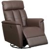 Picture of Brown Leather Power Swivel Rocker Recliner