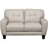 Picture of Aria Taupe Leather Loveseat