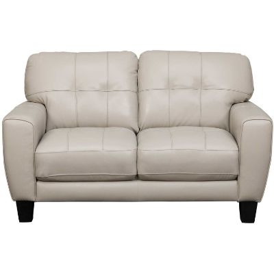 Picture of Aria Taupe Leather Loveseat