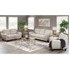 Picture of Aria Taupe Leather Loveseat