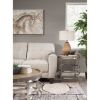 Picture of Aria Taupe Leather Loveseat