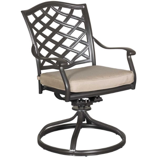 Picture of Halston Patio Swivel Arm Chair with cushion