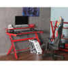 Picture of Red Metal Computer Desk