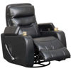 Picture of Dallas Black Swivel Recliner