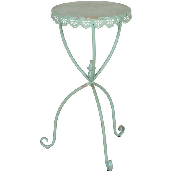 Picture of Green Metal Accent Table