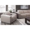 Picture of Correze Leather Dual Power Reclining Console Loveseat