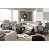 Picture of Correze Leather Dual Power Reclining Console Loveseat