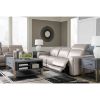 Picture of Correze Leather Dual Power Reclining Console Loveseat