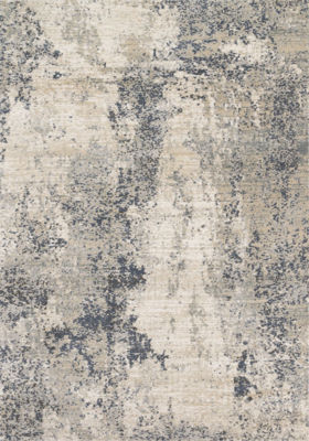 Picture of Natural Denim Abstract 8x11 Rug