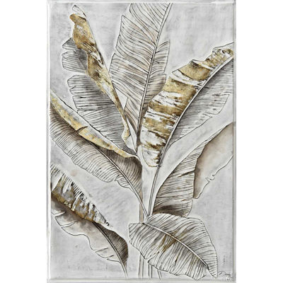 Picture of Leaves with Gold Accent Art
