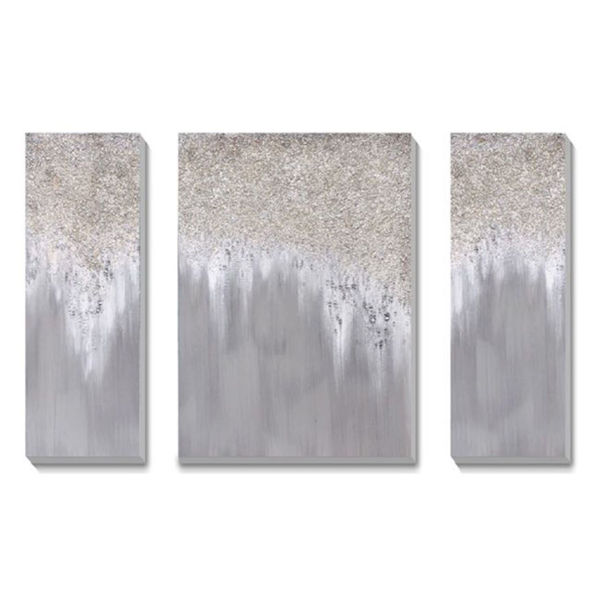 Picture of Set of 3 Hand Painted Glitter Art