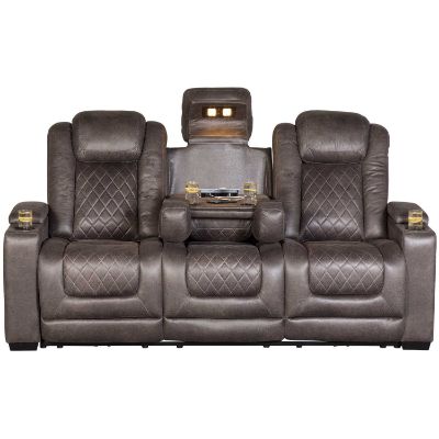 Picture of HyllMont Dual Power Reclining Sofa with Drop Down