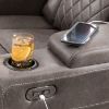Picture of HyllMont Dual Power Reclining Sofa with Drop Down