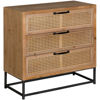 Picture of Three Drawer Light Wood Cabinet