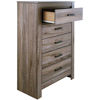 Picture of Zelen Warm Gray Five Drawer Chest