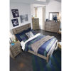 Picture of Zelen Warm Gray Full Panel Bed