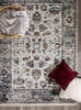 Picture of Serene Cream Blue Red Elegant 8x10 Rug