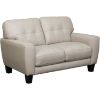 Picture of Aria Taupe Leather Loveseat