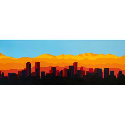 Picture of Denver Skyline In Full Color