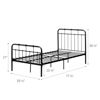 Picture of Cotton Candy - Twin Metal Bed, Black *D