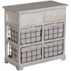 Picture of White Basket Accent Console