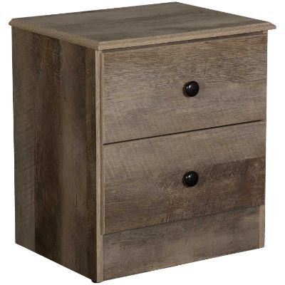 Picture of Barnwood Grey 2 Drawer Nightstand