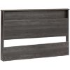 Picture of Zach Gray Full Bookcase Headboard