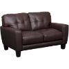 Picture of Aria Brown Leather Loveseat