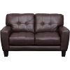 Picture of Aria Brown Leather Loveseat